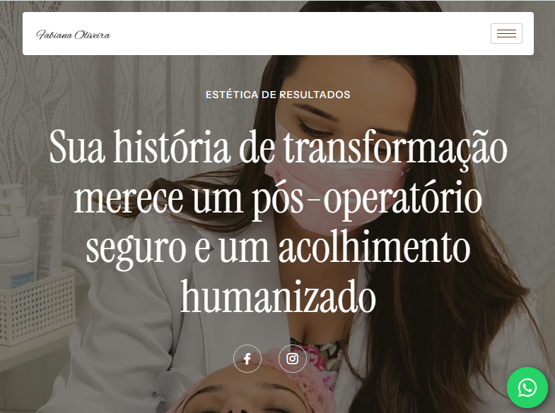 Portifólio Estética Fabiana Oliveira
